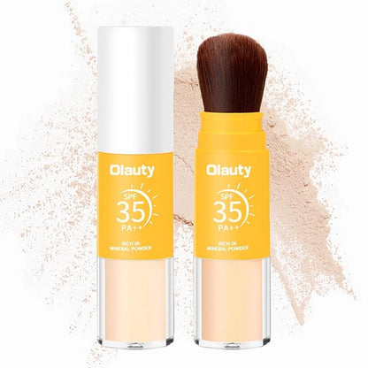 Mineral Hair Sunscreen Setting Powder, SPF 35, Matte Oil Control Mineral Brush on Sunscreen Powder for Face & Scalp, Natural Setting Face Powder,Lasting Lightweight Breathable (#01 Translucent, 8g)