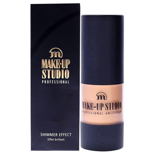 Professional Make-Up Shimmer Effect Face Highlighter - For All Skin Types - Easy To Use - No Fallout - Subtle To Maximum Effect - Has A Light Texture That Blends Well - Gold - 0.51 Oz
