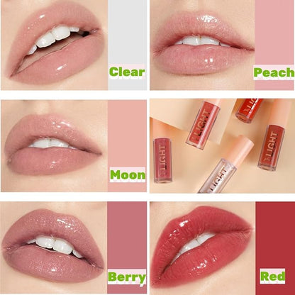 Lip Gloss Moisturizing Glossy Finish All-Day Wear Gloss for Daily Use Clear