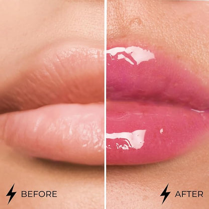 Dazzle Glow Crystal Clear Lip Gloss - Hydrating Lip Gloss - Non Sticky Lip Gloss - Colored Lip Gloss - Lip Gloss Color - Mini Lip Gloss - Moisturizing Lip Gloss - №406 Empower