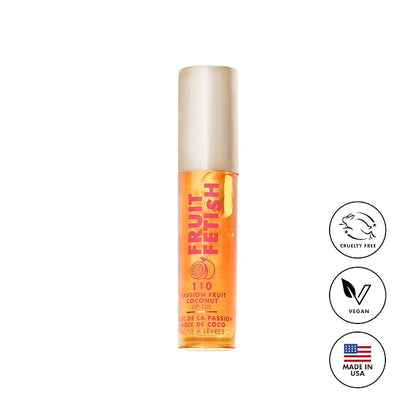Milani Fruit Fetish Lip Oil with Vitamin E for Instant Hydration, Fruit Extract Infused Lip Treatment and Moisturizing Lip Gloss - Passionfruit Coconut