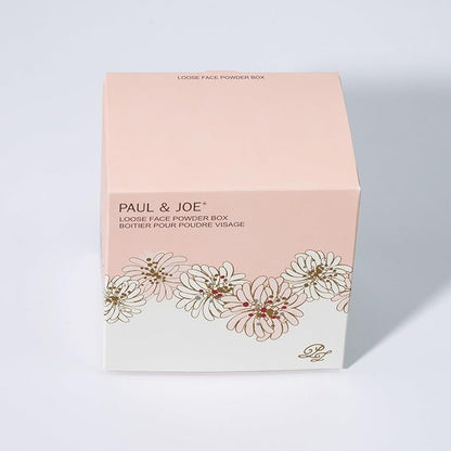 Paul & Joe Loose Powder Box + Puff - Refill Sold Separately, All-Day Lightweight Powder, Translucent Skin, Covers Pores, Absorbs Excessive Sebum, Creates Airy and Velvety Skin