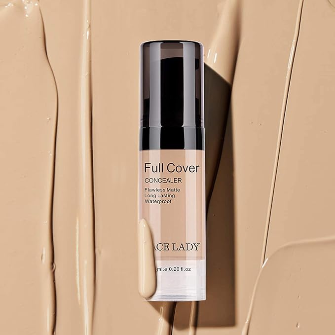 Full Coverage Liquid Concealer for Eye Circles & Face Primer Makeup Base, Long Wear Waterproof Smooth Creamy Foundation Primer Corrector Flawless Poreless Cosmetic