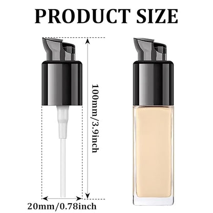 2PCS Replacement Foundation Pump Makeup Pump Dispenser Compatible with Estee Lauder Foundation Bottles Fits MAYBLLINE and MAC Bottles