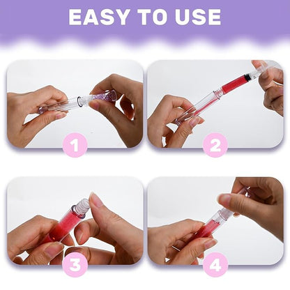 Empty Lip Gloss Tubes,10PCS Lip Gloss Tubes 3ml Diamond Lip Gloss Tubes Empty Lip Gloss Making Supplies for DIY Beginner Makeup & Travel, Lip Gloss Containers Empty Lip Gloss Bottles