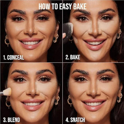 H.U.D.A BEAUTY E- Bake Loose Baking & Setting Powder 0.71 oz / 20 g (Sugar Cookie, Standard) + Bonus Acne Patch (36 Pieces)