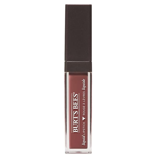 Burt's Bees 100% Natural Glossy Liquid Lipstick, Tidal Taupe, 1 Tube