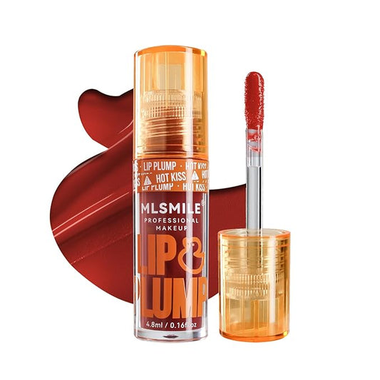 Duck Lip Plumper Gloss - Hydrating Lip Oil Gloss with Glitter Shine and High Pigment, No Sticky or Tacky Feel, Makes Lips Fuller and Sexier - Clear Plumping Finish (05)