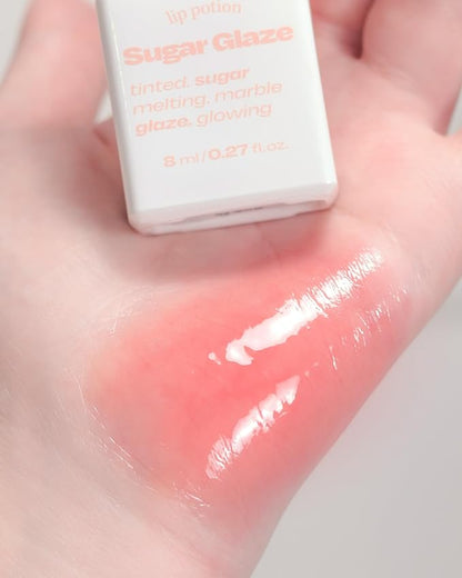 Lip Potion Sugar Glaze No.4 Peach Ball + Steaming Milk | Gloss Tint & Primer Set