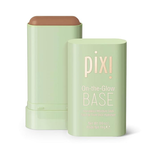 Pixi Beauty On-the-Glow Base| Tinted Moisturizer Foundation Stick | Mahogany: Deep brown, warm shade| 0.6 oz / 19g