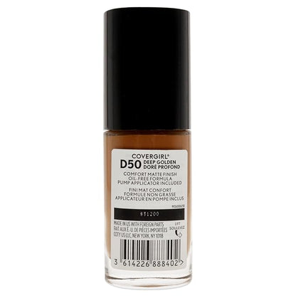 COVERGIRL Trublend Matte Made Liquid Foundation, D50 Deep Golden, 1.01 Fl Oz, 2 Count