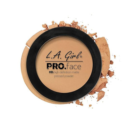 L.A. Girl Pro.Face Matte Pressed Powder, Medium Beige GPP609