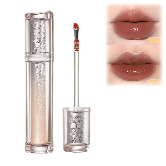 Ice Iron Hydrating Lip Tint - Tinted Gloss Lip Oil (#06 Buckwheat Tea Color)