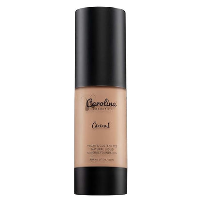Foundation in Coconut Shade Plant-Based - Hydrating, Pore-Minimizing & Buildable Coverage - Vegan, Non-GMO, Paraben-Free - 1oz