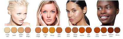 Airbrush Makeup - Foundation 1/2oz Bottle Choose Color (Honey)