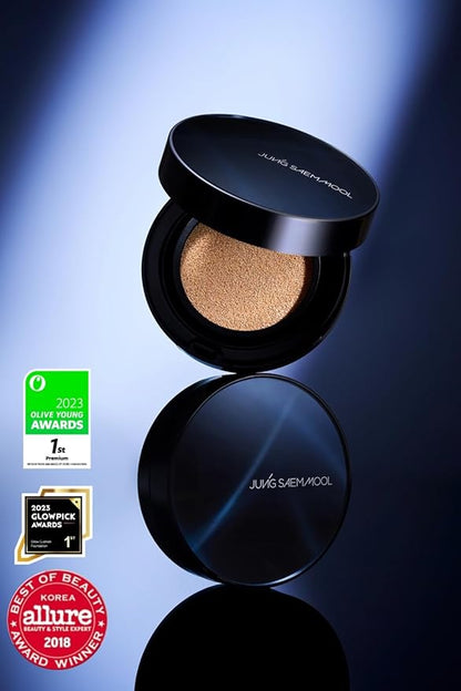 [JUNGSAEMMOOL OFFICIAL] Essential Skin Nuder Cushion Navy Edition (Fair Light) | Refill Included