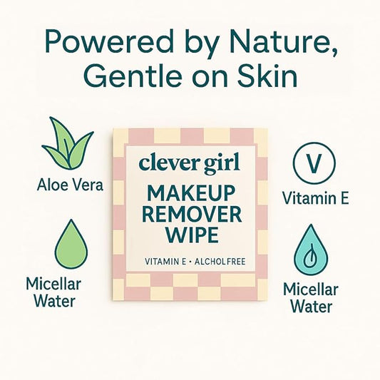 Individually Wrapped Bulk Makeup Remover Wipes with Micellar Water, Green Tea Extract, Aloe & Vitamin E - Travel Friendly Individual Micellar Cleansing Wipes (150 Pack)