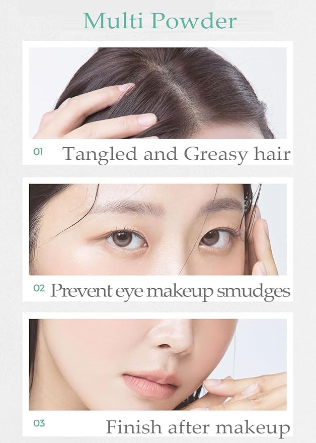 Goodbye Sebum Control Finish Powder 5g – Lightweight CICA Face & Hairline Powder for Oil Control and Long-Lasting Soft Matte Finish (CICA)