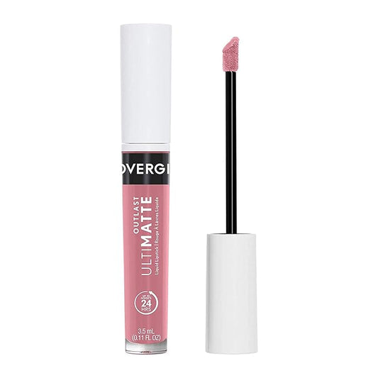 COVERGIRL Outlast Ultimatte One Step Liquid Lip Color, Rose, Yay, Rose, 0.12 Fl Ounce, Yay, Rosé 115 (99350047205)