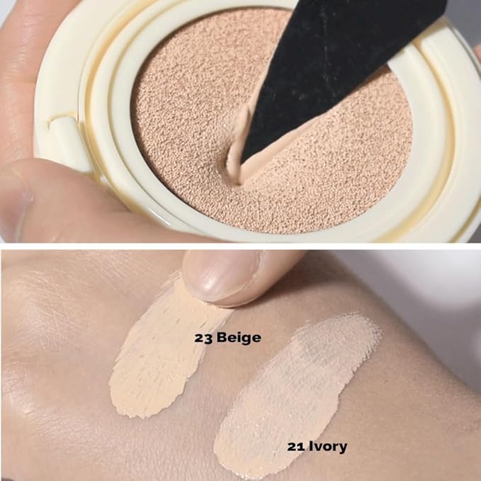 Moisturizing Glow Sun Cushion Foundation SPF50+ / PA+++ with Refill (21 Ivory, 15g+15g)