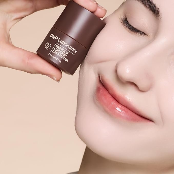 CNP Honey Lip Butter - Propolis Lipcerin™ 05 Caffé Mocha, Café Edition, Hydrating Overnight Manuka Lip Balm & Mask, 12hrs Long-lasting Moisture, Gifts for Women, Korean Skin Care, 0.5 fl.oz.