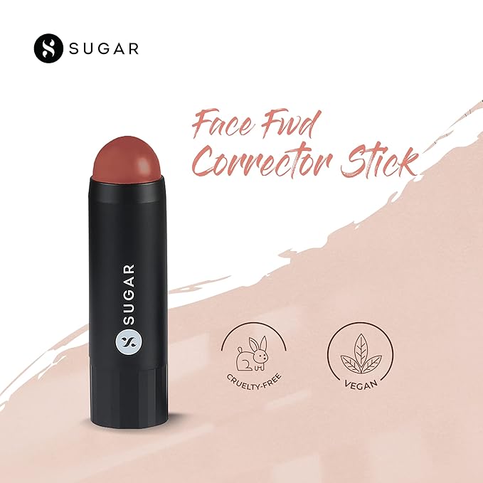 SUGAR Face Fwd Corrector Stick - 02 Onward Orange (Orange) Longlasting Formula, Lightweight