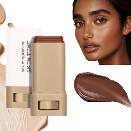 Beauty Balm Serum Boosted Skin Tint Concealer, Brightens, Hydrates, Conceale & Smooths Full Coverage Concealer Balm, Even Skin Tone Portable Moisturizing Essence Stick (# 01, 0.63 oz)