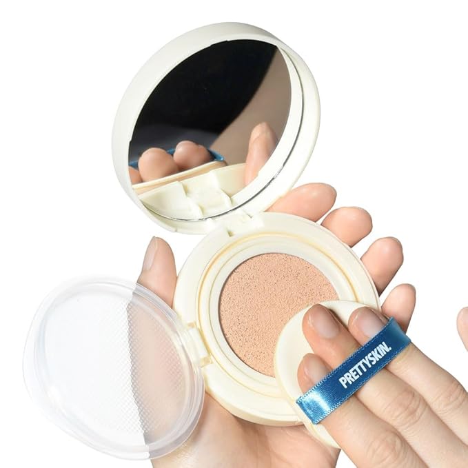 Moisturizing Glow Sun Cushion Foundation SPF50+ / PA+++ with Refill (21 Ivory, 15g+15g)
