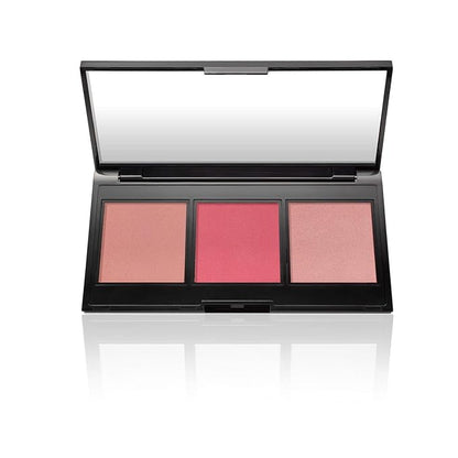 LAURA GELLER NEW YORK Multitasking Eye Lip Cheek Palette Cream to Powder Trio, Pink
