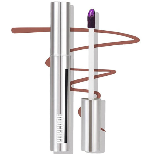 Peel Off Lip Liner Stain, Infused with Nourishing Ingredients & Vitamin E, Quick Set Lip Stain Peel Off Long Lasting For All Skin Types,#001 Nude Brown