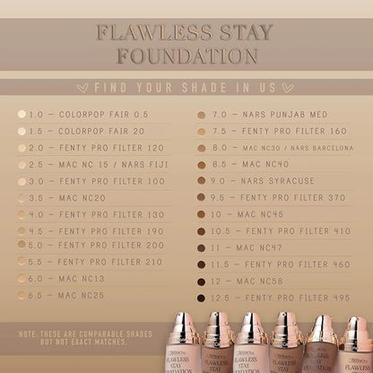 Flawless Stay Foundation (Shade 4.5)