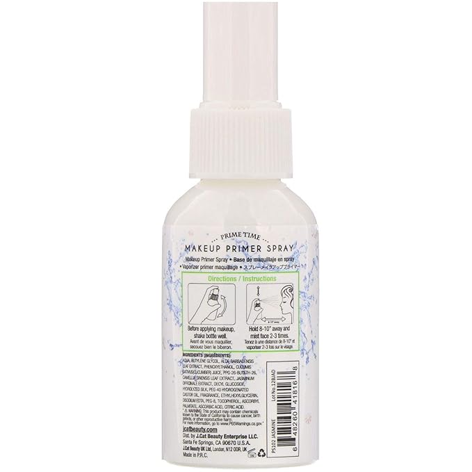 J. Cat Beauty Prime Time Makeup Primer Spray Jasmine