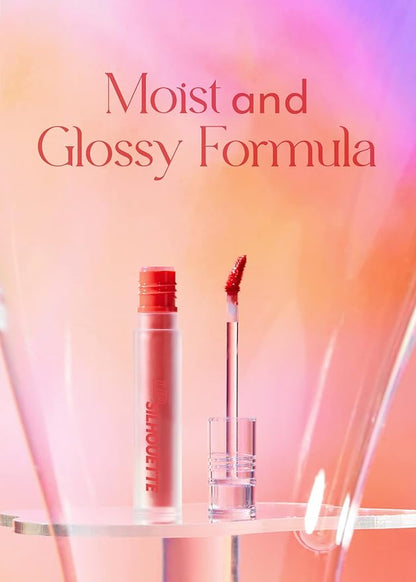 I'M MEME Gloss Tint - Lip Silhouette 10 Mauve Chiffon | Highly Pigmented, Long Lasting, Hydrating & Moisturizing, Light-weight, Glossy Finish, Buildable, Nourishing, 4ml