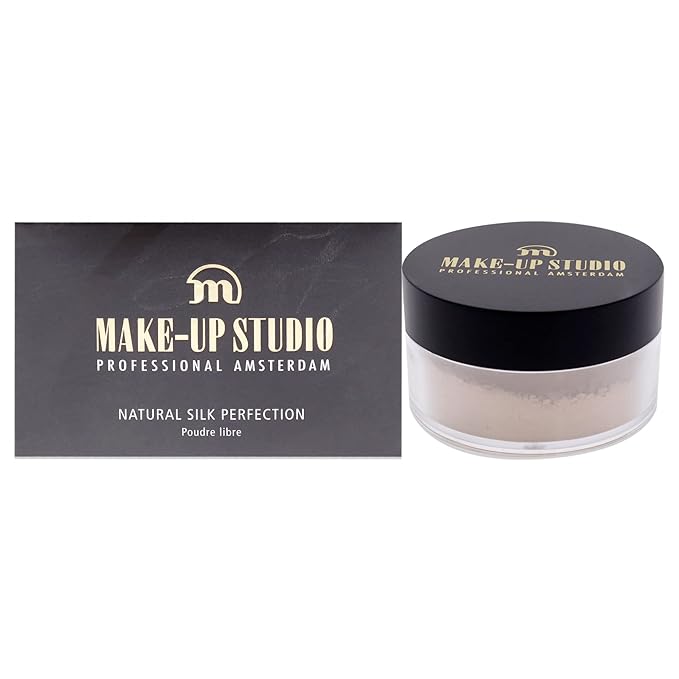 Amsterdam Make-Up Natural Silk Perfection Face Powder - Loose Powder- Fixes Foundation And Provides A Matte Finish - Long-Lasting Effect - 0.15 Oz
