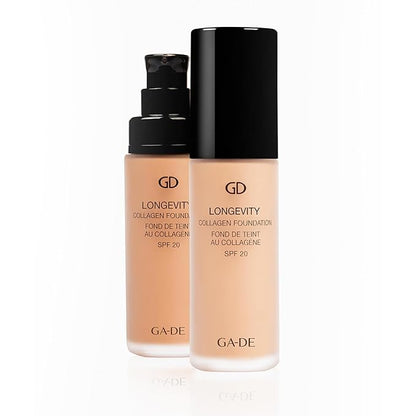 GA-DE Longevity Collagen Foundation 503 - SPF Face Makeup - Hydrates Skin and Improves Elasticity - Full Coverage and Matte Finish - 1 oz