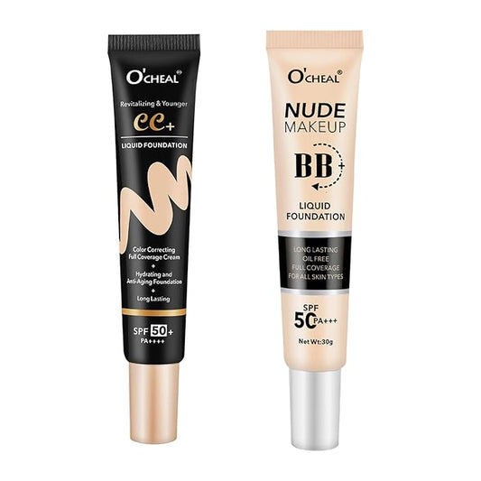 O'CHEAL Ivory BB Cream with SPF 50+ and Ivory CC Cream with SPF 50+