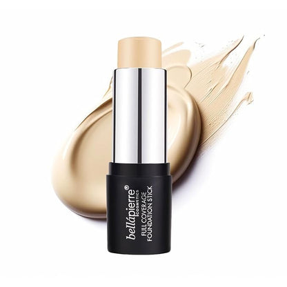 bellapierre Mineral Foundation Stick | Full Coverage Matte Finish | Cruelty Free | Non-Toxic and Paraben Free | Compact Tube - 0.35 Oz - Light
