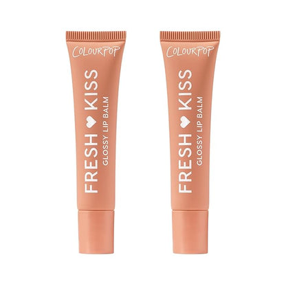 ColourPop Fresh Kiss Glossy Lip Balm - Hydrating Lip Care Enriched with Peptides, Hyaluronic Acid, Shea Butter & Vitamin E for an Ultra-Cushiony Formula - Caramel Latte (2 Count)