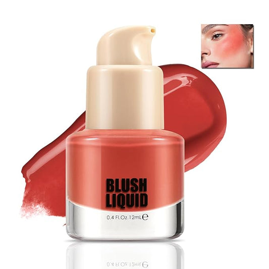 Liquid Blush, Multi-Use Make Up for Cheeks & Lips, High Pigment Matte Blush, Silky Creamy & Blendable Color for Highlighting Contour, Creating a Natural Moisturizing Finish