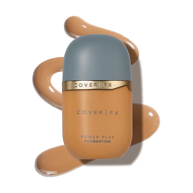 COVER FX Power Play Foundation - Shade T3 - Buildable Full Coverage - Waterproof Sweat-Proof Transfer-Proof - Natural Matte Finish - All Skin Types