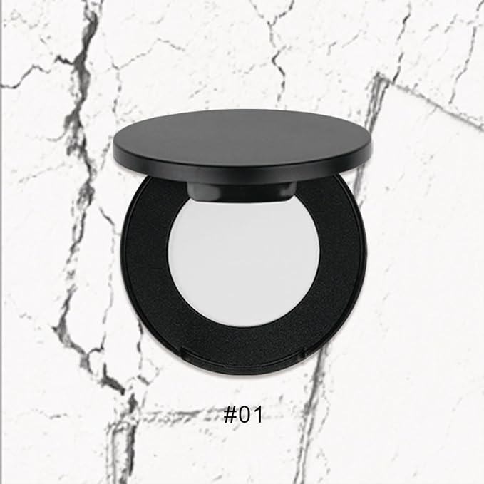 Flawless Pressed Powder, Setting Powder Makeup, Longwear Face Powder Foundation, Smooth Complexion, Portable Compact Long-Lasting Matte Finish 01