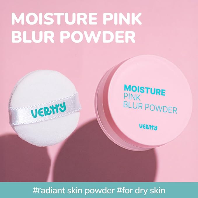 Moisture Pink Blur Powder - Translucent Oil-Control & Setting Powder for Radiant, Natural Finish – Vertty, Korean Cosmetics, Peta Vegan