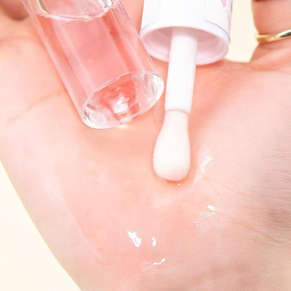 4Pcs Hydrating Lip Gloss Set,Crystal Jelly Moisturizing Lip Oil,Transparent Hydrating Lip Balm,Plumping Lip Gloss Long Lasting Lip Glow Oil Lip Care Tools