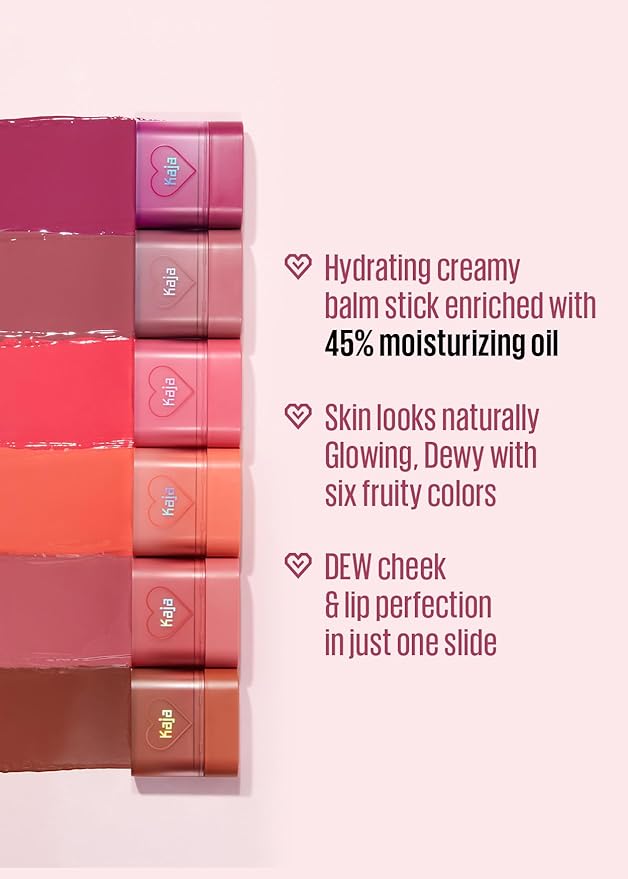 Kaja Dewy Bar - #Cranberry Cooler, 10g + 3-in-1 Blendable Sculpting Trio - Play Bento 02 Cloud Latte Bundle