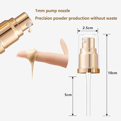 2Pack Foundation Pump Fit for Estee Lauder Double Wear Foundation, Gold Replacement Pumps for DW Makeup Bottle(Upgraded)