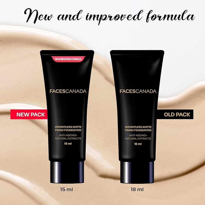 Canada Weightless Matte Finish Foundation, Mini - Sand, 18 ml