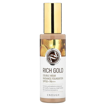 Enough Rich Gold, Double Wear Radiance Foundation, SPF 50+ PA+++, 21, 3.53 oz (100 g)