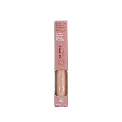 Mineral Fusion Hydro-Shine Lip Gloss, Barcelona, 0.15 Ounces (Pack of 4)
