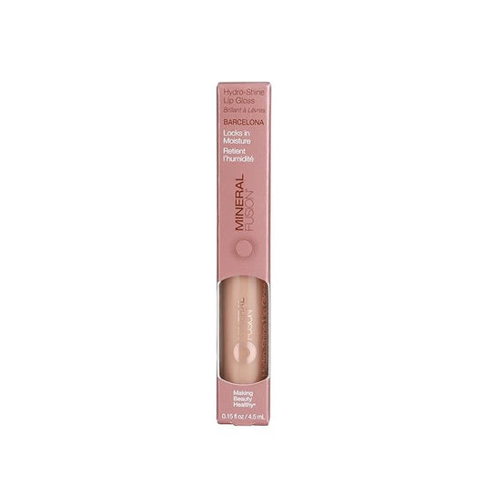 Mineral Fusion Hydro-Shine Lip Gloss, Barcelona, 0.15 Ounces (Pack of 4)