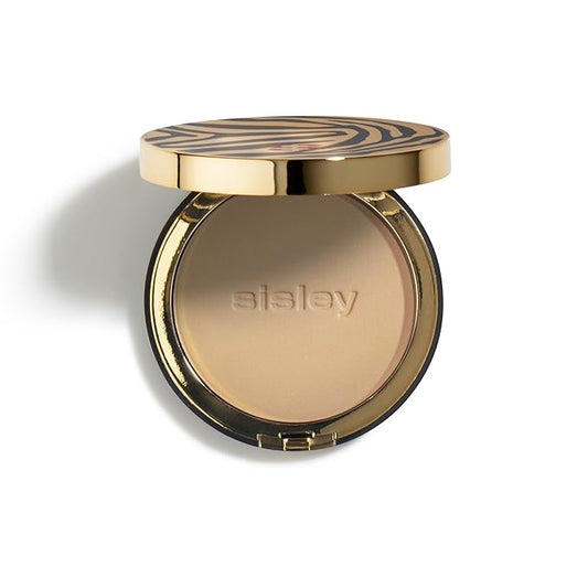 Sisley Paris Phyto-Poudre Compact, 2 Natural - Mattifying, Beautifying Pressed Powder - Visibly Blurs Wrinkles & Fine Lines - Buildable Coverage - All Skin Types - Includes Powder Puff